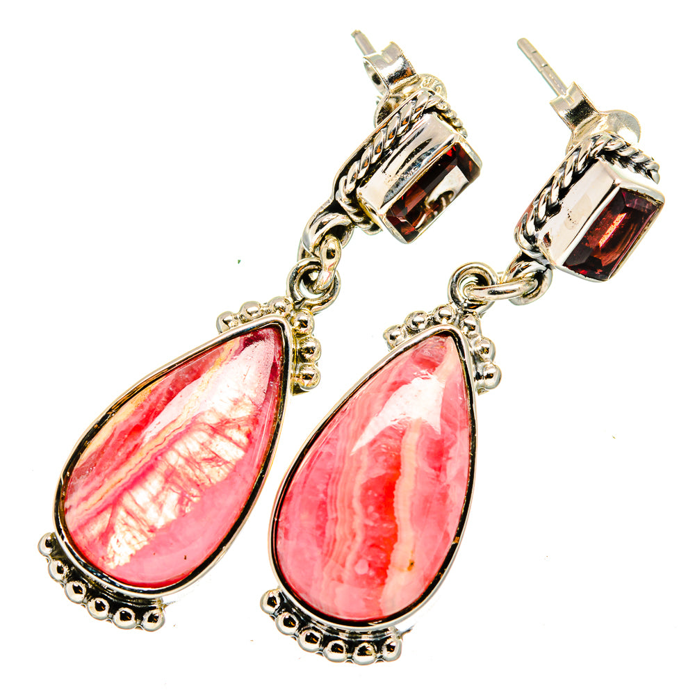 Rhodochrosite Earrings handcrafted by Anasilvercos - EARR420164