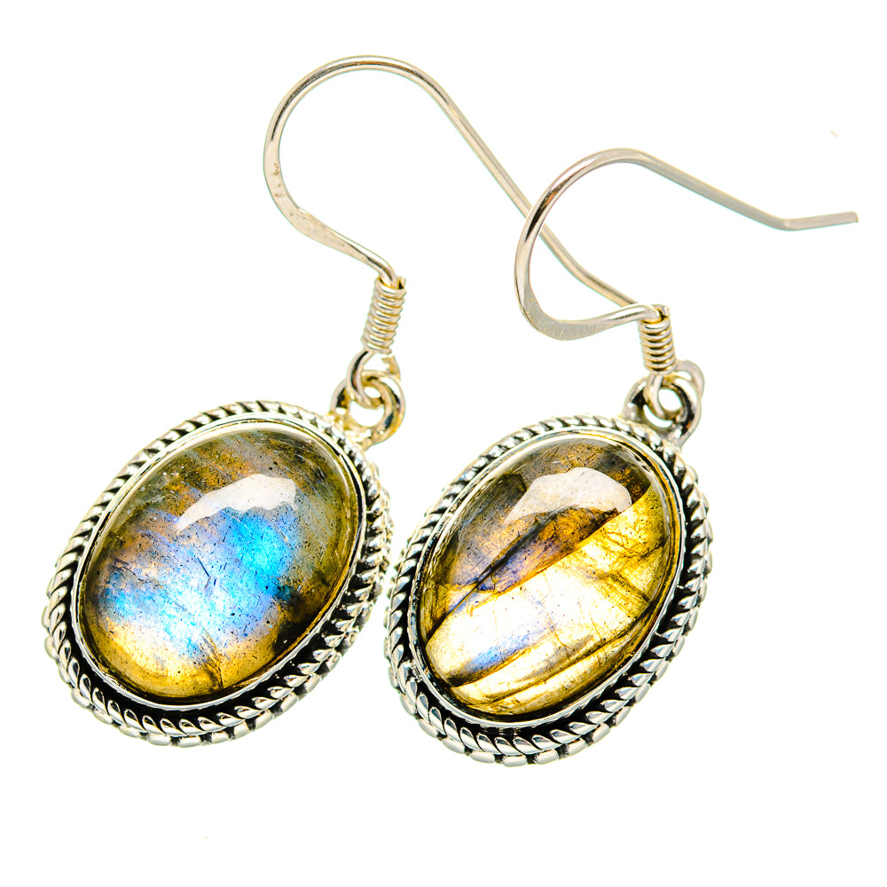 Labradorite Earrings handcrafted by Anasilvercos - EARR420171