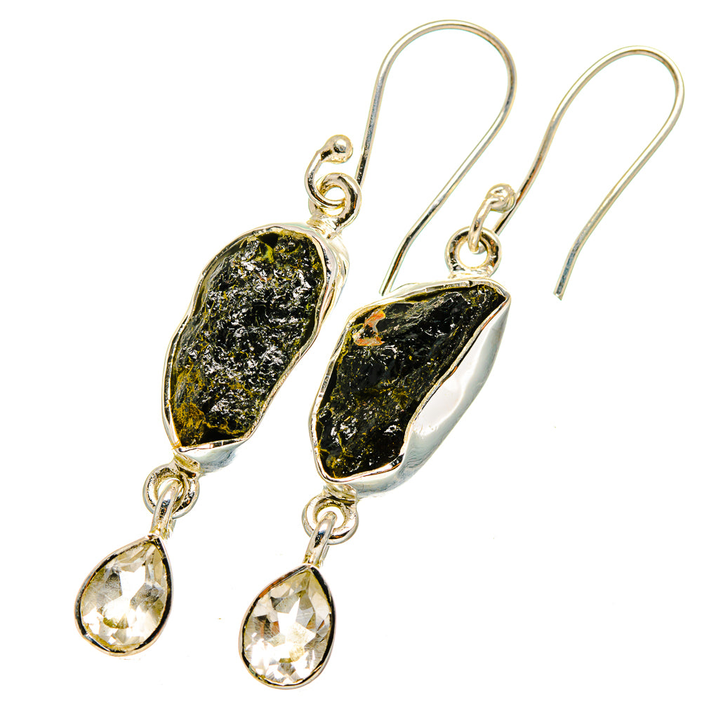 Black Tourmaline Earrings handcrafted by Anasilvercos - EARR420178