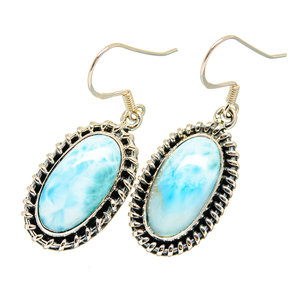 Larimar Earrings handcrafted by Anasilvercos - EARR420187