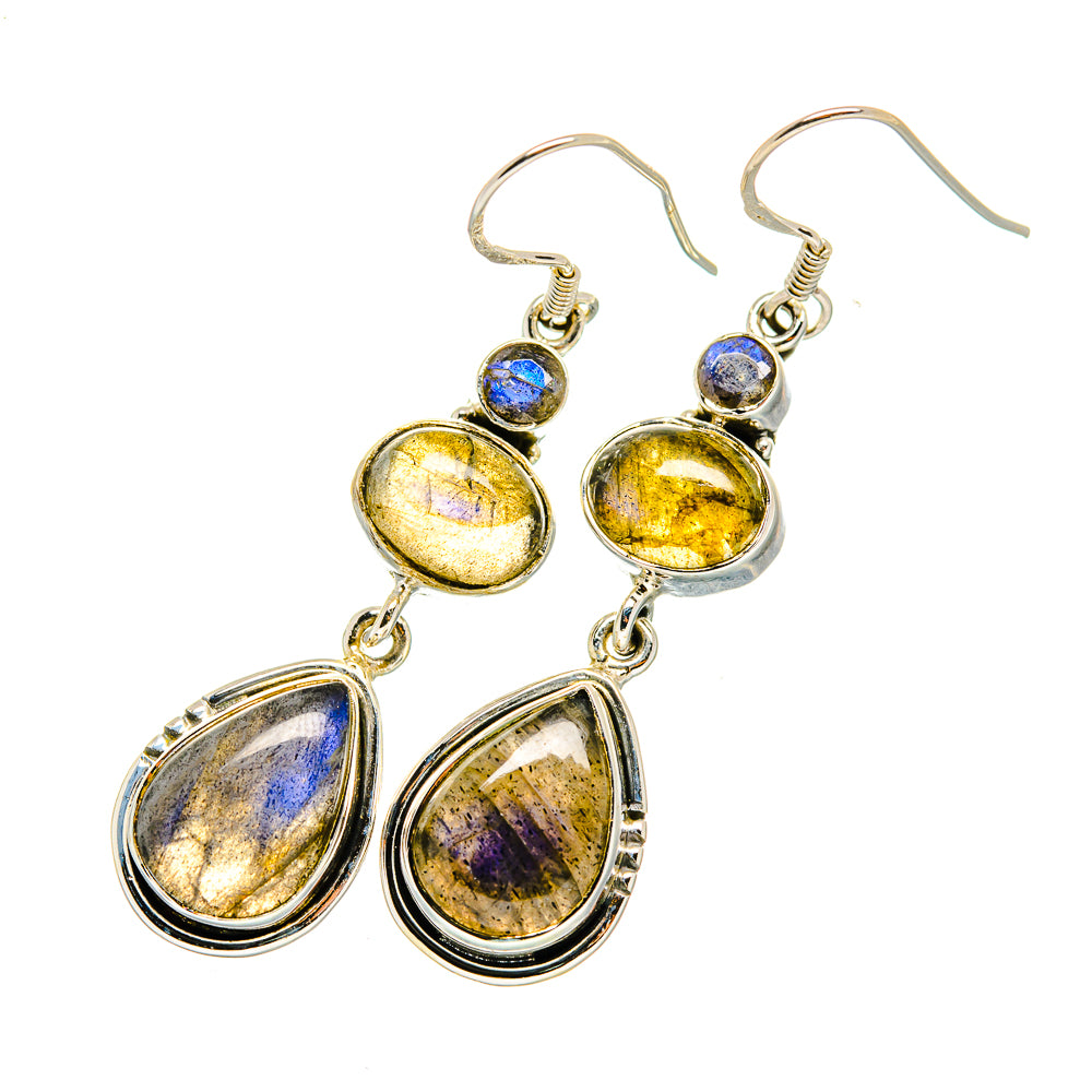 Labradorite Earrings handcrafted by Anasilvercos - EARR420189