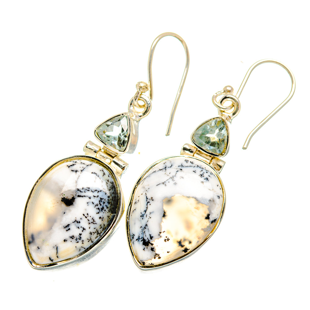 Dendritic Opal Earrings handcrafted by Anasilvercos - EARR420193