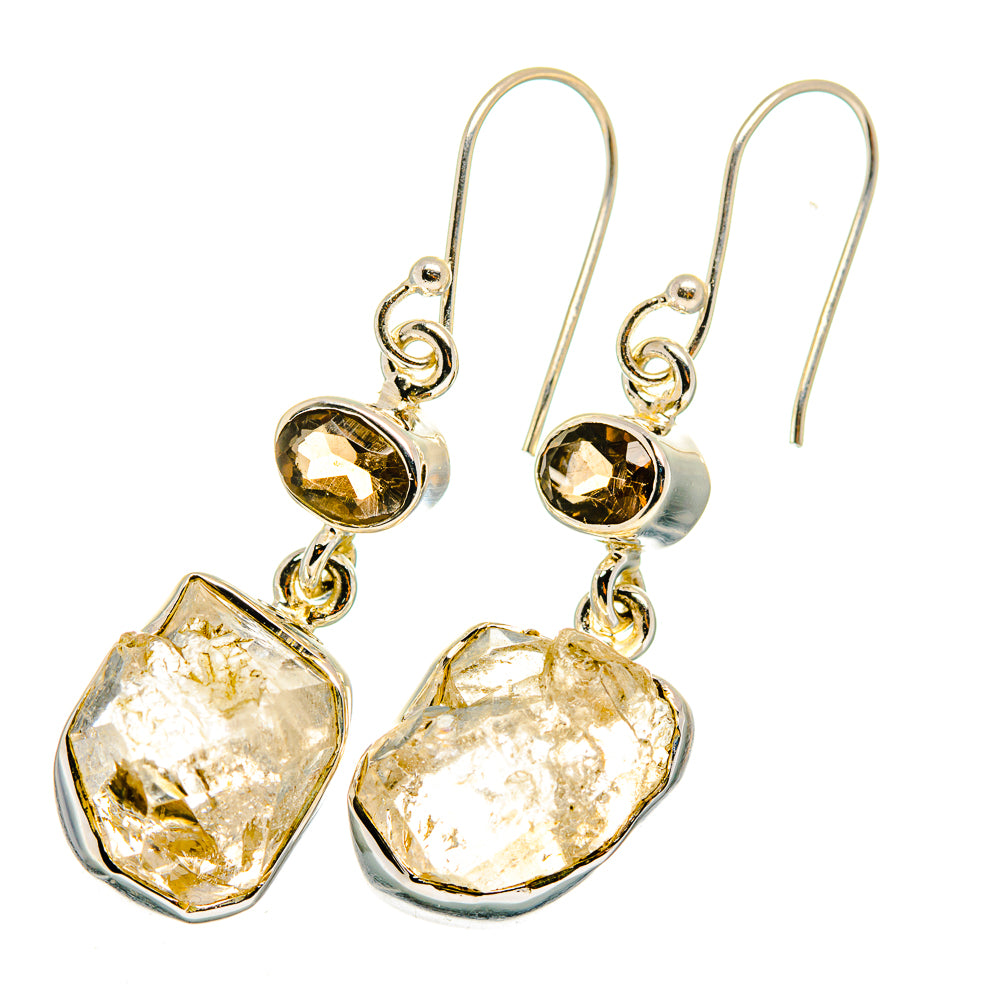 Herkimer Diamond Earrings handcrafted by Anasilvercos - EARR420199