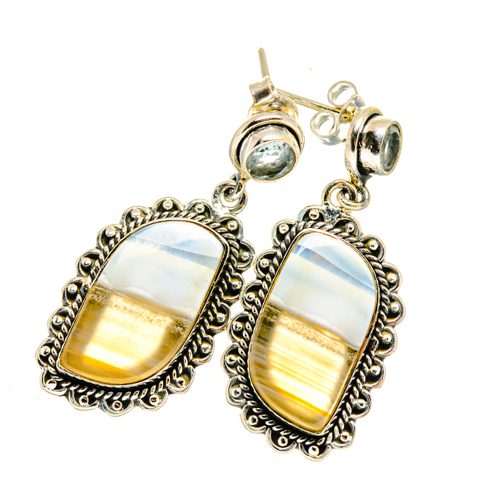 Owyhee Opal Earrings handcrafted by Anasilvercos - EARR420209