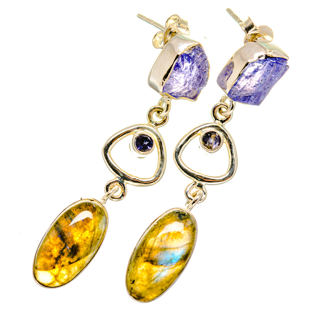 Labradorite Earrings handcrafted by Anasilvercos - EARR420214