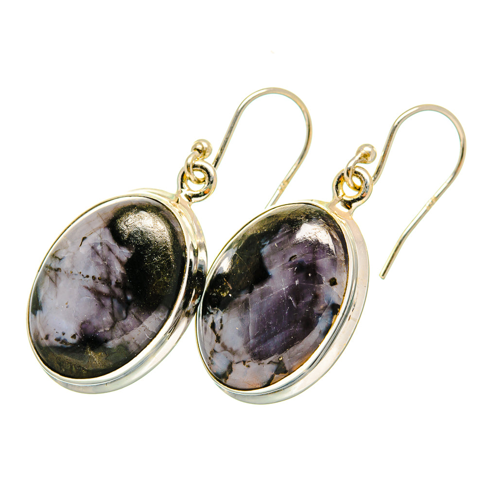 Gabbro Stone Earrings handcrafted by Anasilvercos - EARR420217 - Photo 2