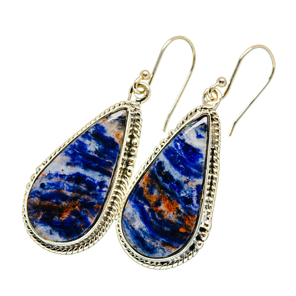 Sodalite Earrings handcrafted by Anasilvercos - EARR420220
