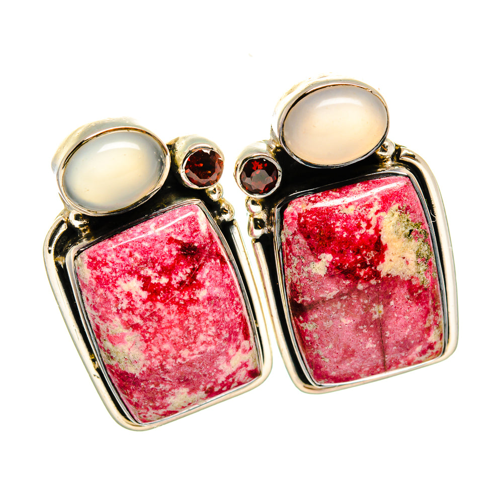 Thulite Earrings handcrafted by Anasilvercos - EARR420223