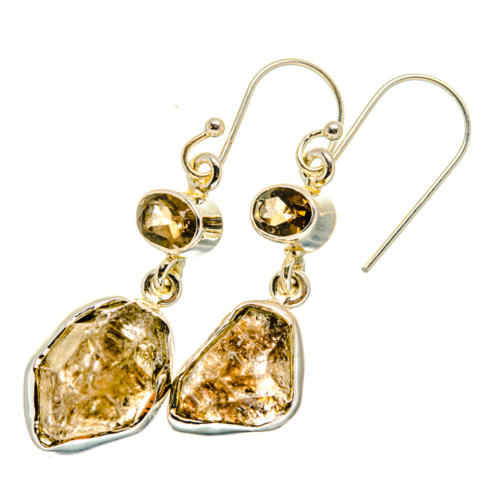 Herkimer Diamond Earrings handcrafted by Anasilvercos - EARR420230
