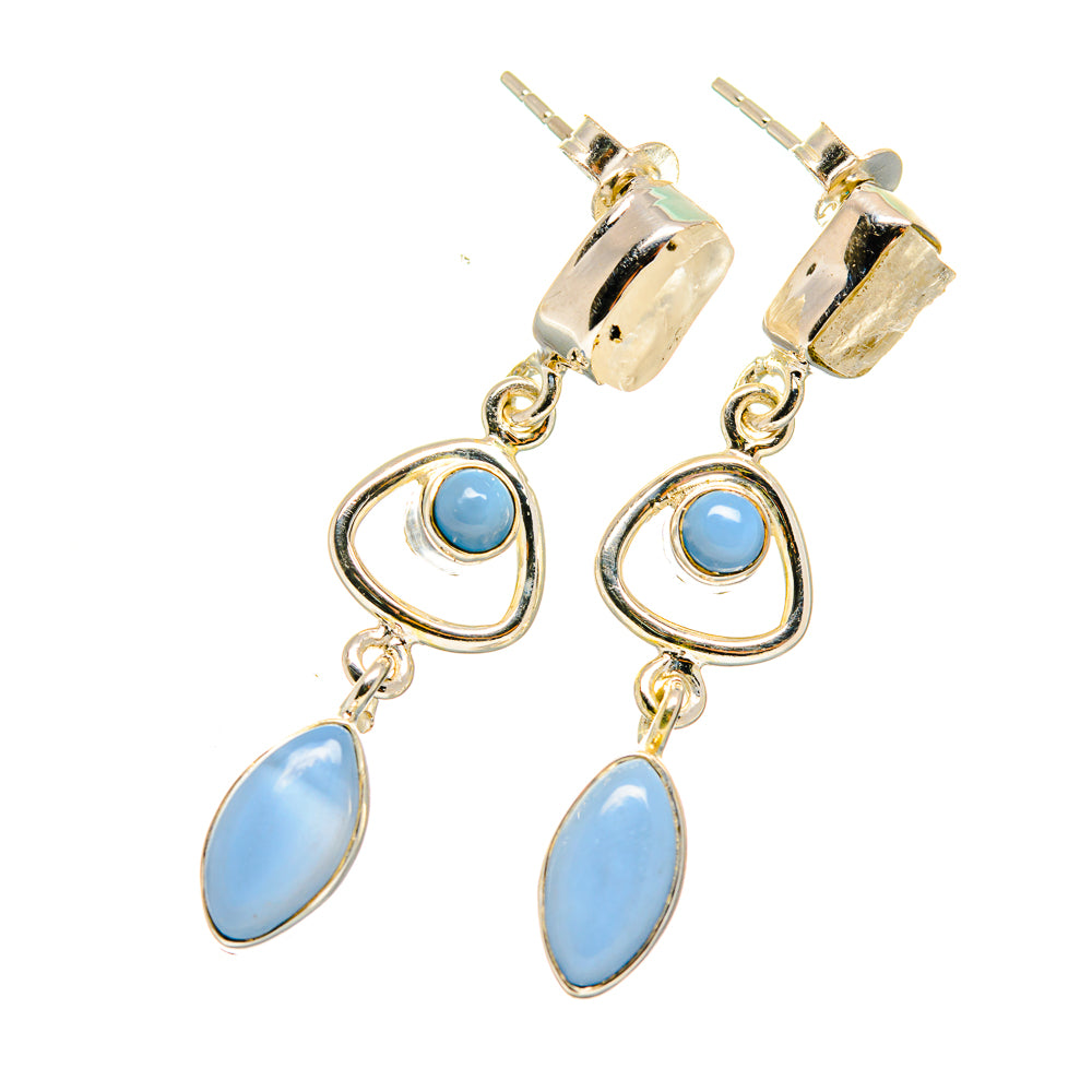 Larimar Earrings handcrafted by Anasilvercos - EARR420231