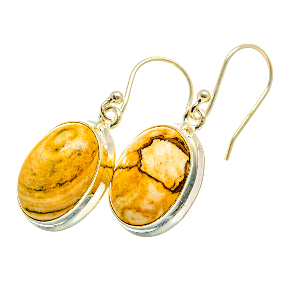 Picture Jasper Earrings handcrafted by Anasilvercos - EARR420242