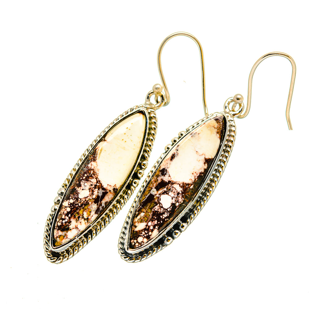 Wild Horse Jasper Earrings handcrafted by Anasilvercos - EARR420251