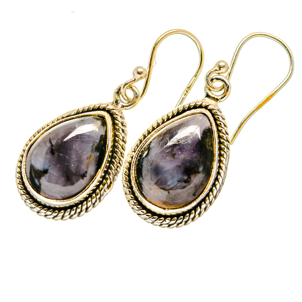 Gabbro Stone Earrings handcrafted by Anasilvercos - EARR420274