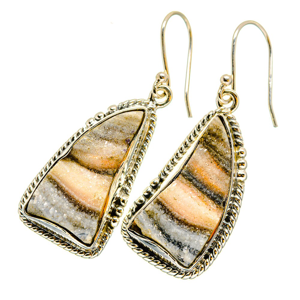 Desert Druzy Earrings handcrafted by Anasilvercos - EARR420276