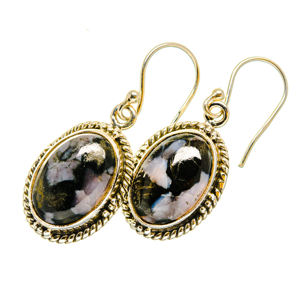Gabbro Stone Earrings handcrafted by Anasilvercos - EARR420278 - Photo 2