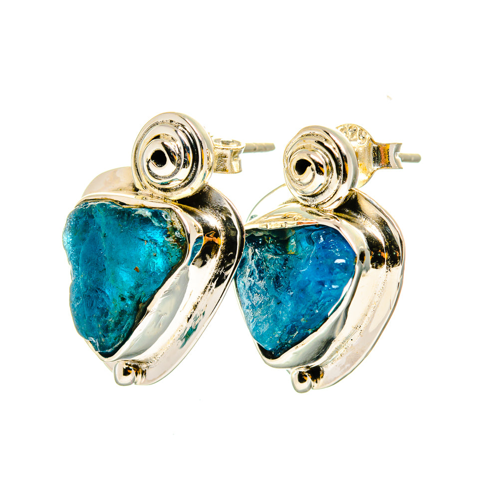Apatite Earrings handcrafted by Anasilvercos - EARR420288