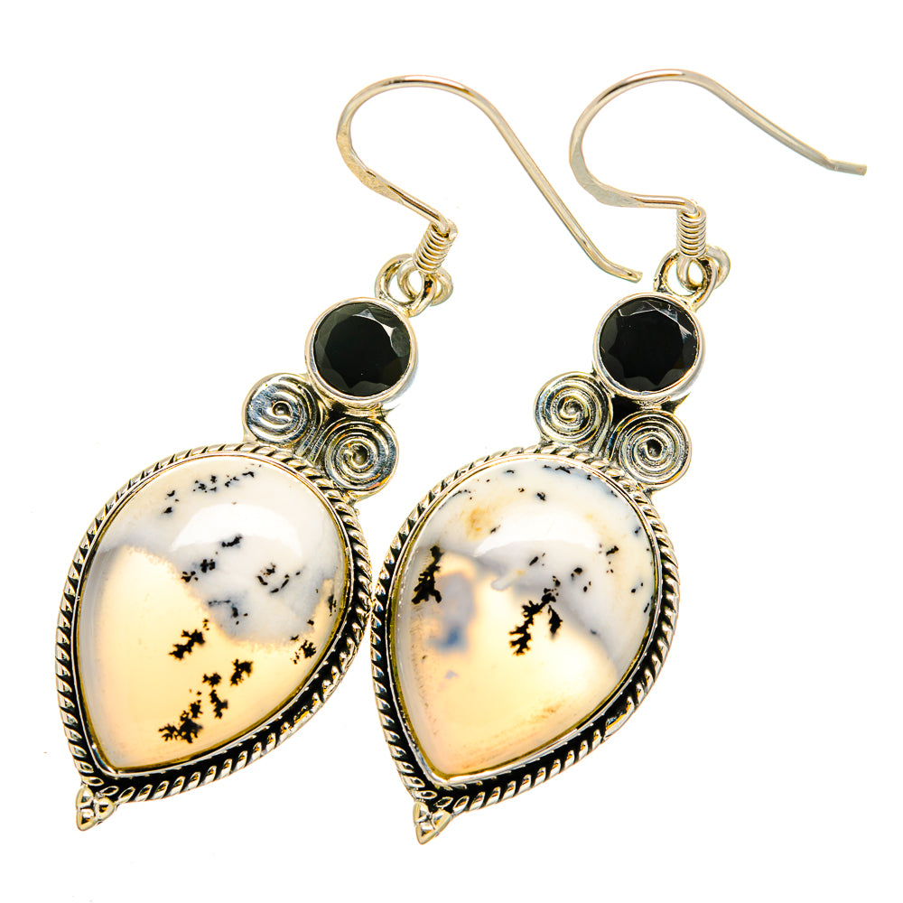Dendritic Opal Earrings handcrafted by Anasilvercos - EARR420293