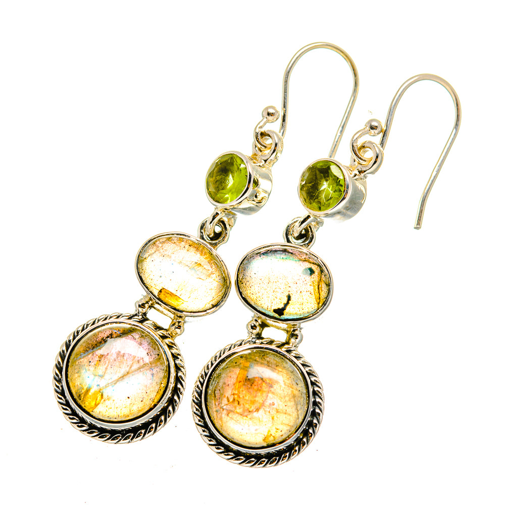 Labradorite Earrings handcrafted by Anasilvercos - EARR420327