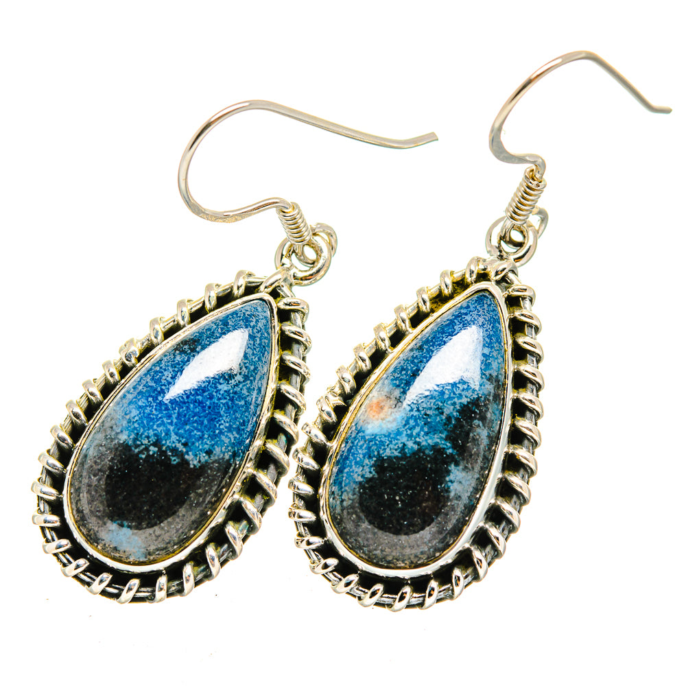 Shattuckite Earrings handcrafted by Anasilvercos - EARR420332