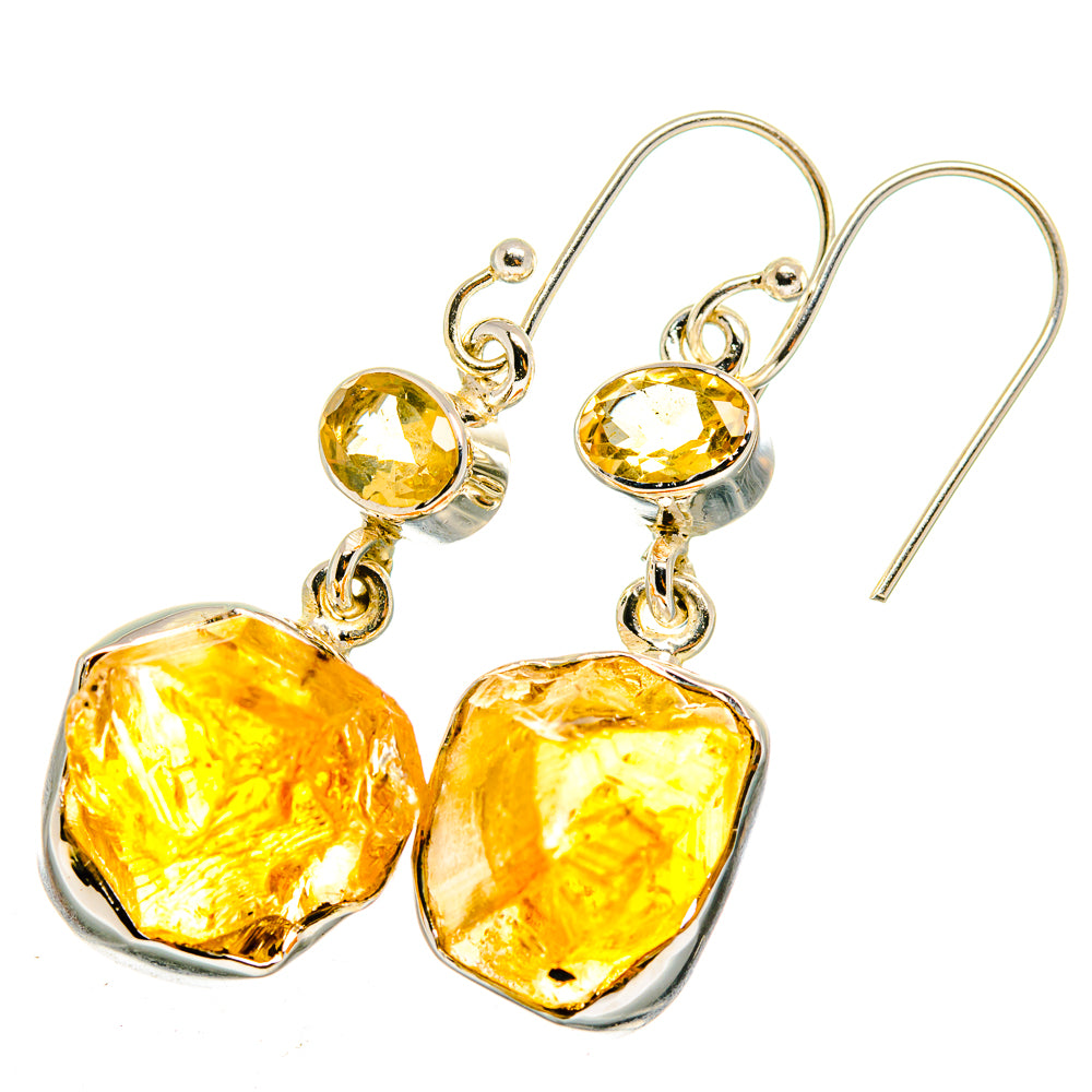 Citrine Earrings handcrafted by Anasilvercos - EARR420334