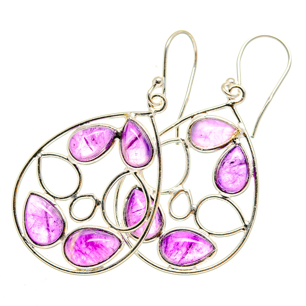Amethyst Earrings handcrafted by Anasilvercos - EARR420355