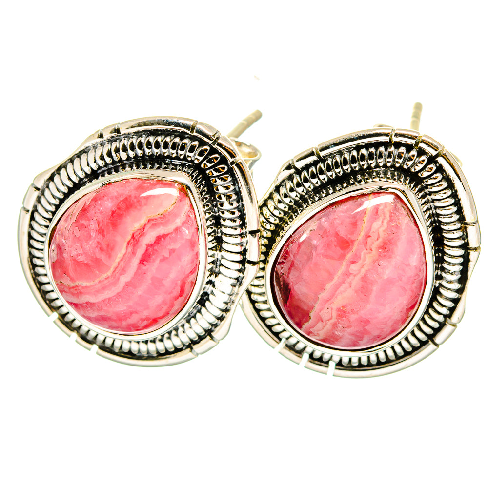 Rhodochrosite Earrings handcrafted by Anasilvercos - EARR420368