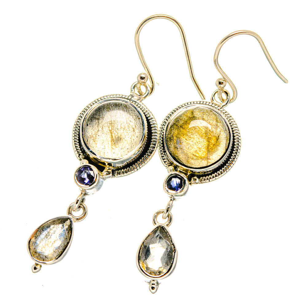 Labradorite Earrings handcrafted by Anasilvercos - EARR420369