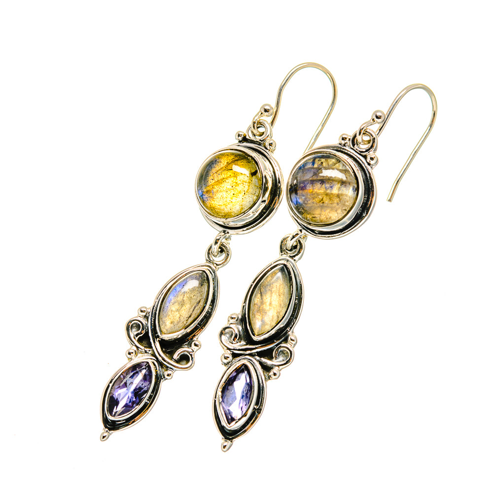 Labradorite Earrings handcrafted by Anasilvercos - EARR420371
