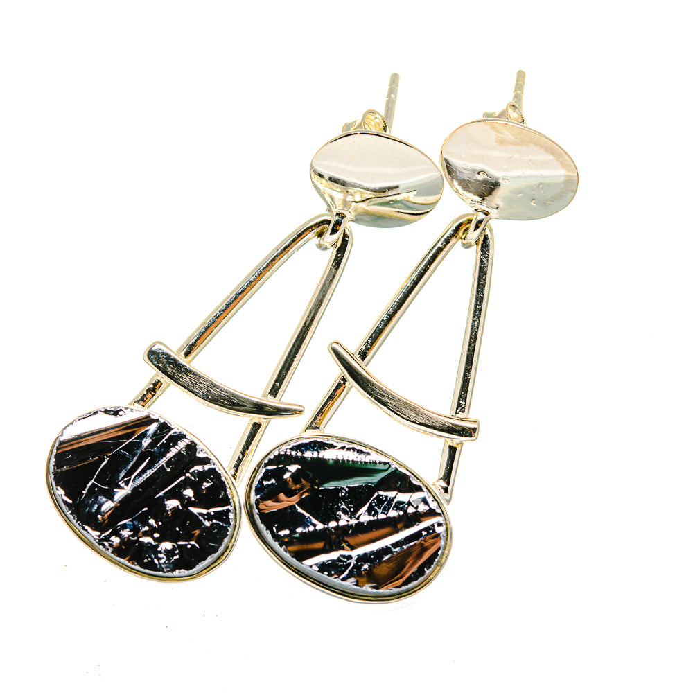 Shungite Earrings handcrafted by Anasilvercos - EARR420383
