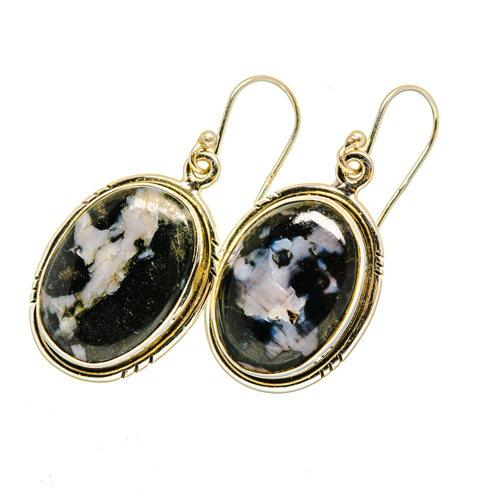 Gabbro Stone Earrings handcrafted by Anasilvercos - EARR420385 - Photo 2