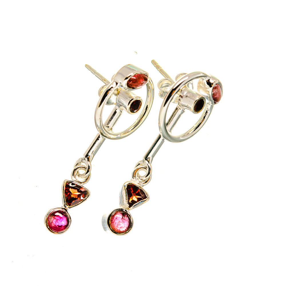 Pink Tourmaline Earrings handcrafted by Anasilvercos - EARR420390