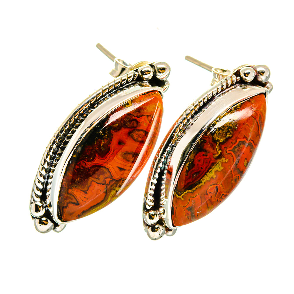 Ocean Jasper Earrings handcrafted by Anasilvercos - EARR420393