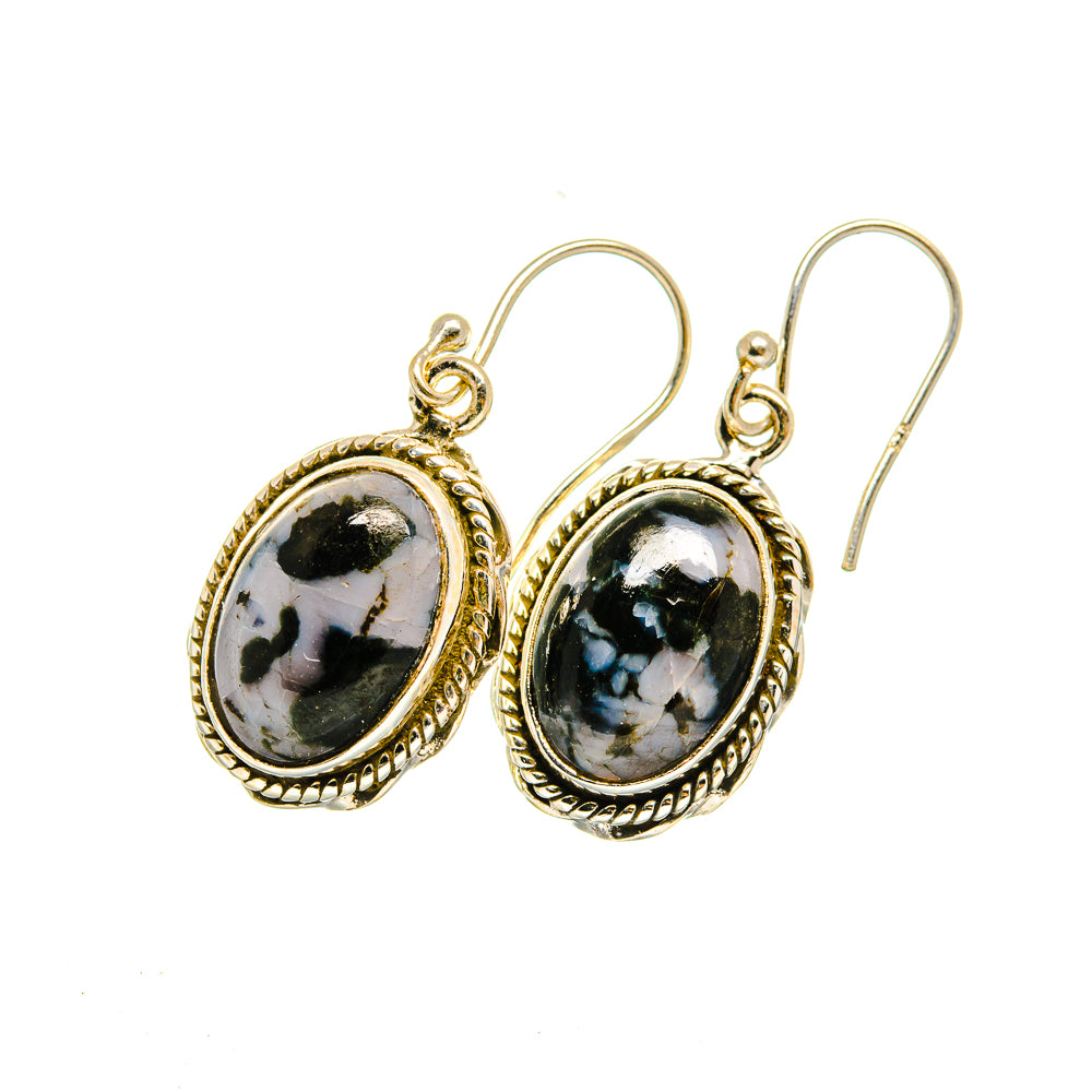 Gabbro Stone Earrings handcrafted by Anasilvercos - EARR420395