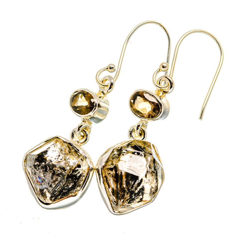 Herkimer Diamond Earrings handcrafted by Anasilvercos - EARR420397