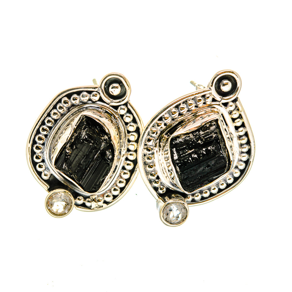 Black Tourmaline Earrings handcrafted by Anasilvercos - EARR420410