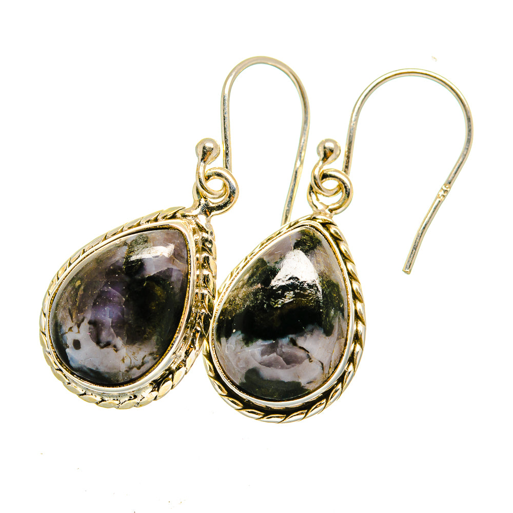 Gabbro Stone Earrings handcrafted by Anasilvercos - EARR420414 - Photo 2
