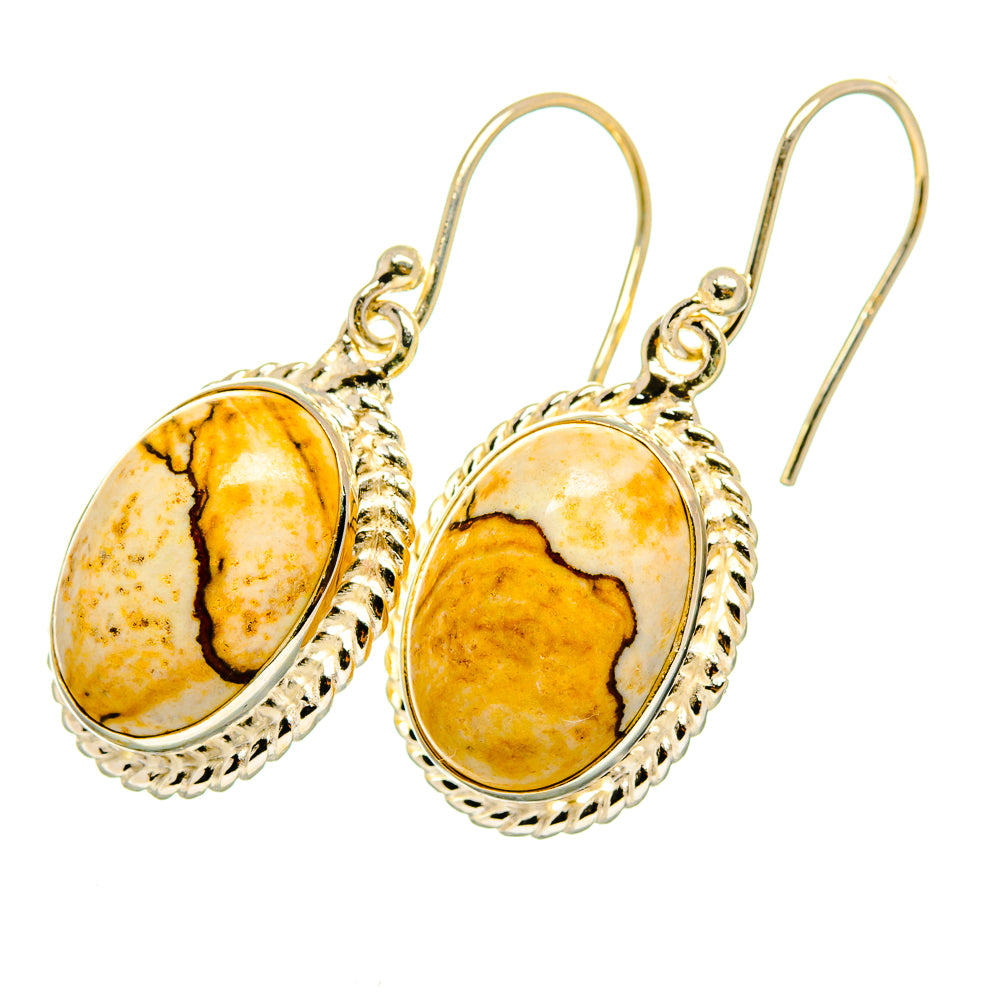 Picture Jasper Earrings handcrafted by Anasilvercos - EARR420415