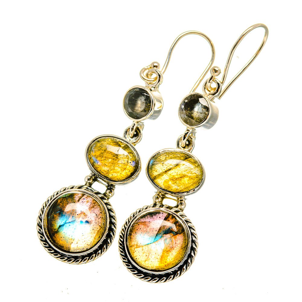 Labradorite Earrings handcrafted by Anasilvercos - EARR420418