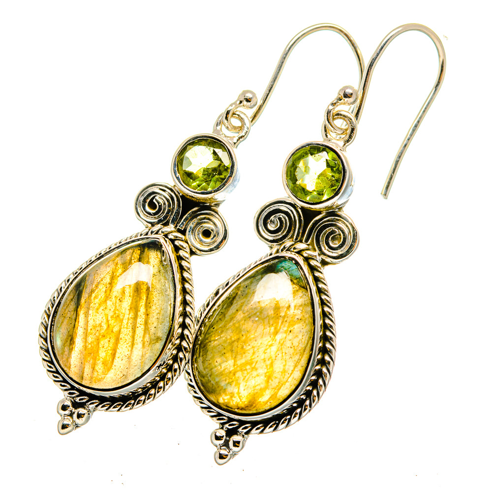 Labradorite Earrings handcrafted by Anasilvercos - EARR420419