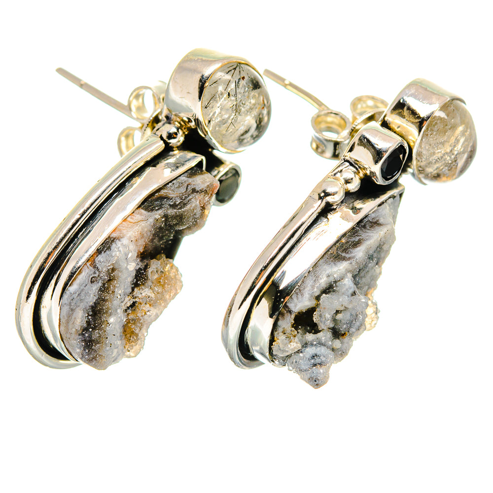Desert Druzy Earrings handcrafted by Anasilvercos - EARR420445