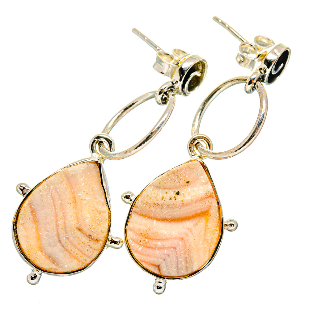 Desert Druzy Earrings handcrafted by Anasilvercos - EARR420448