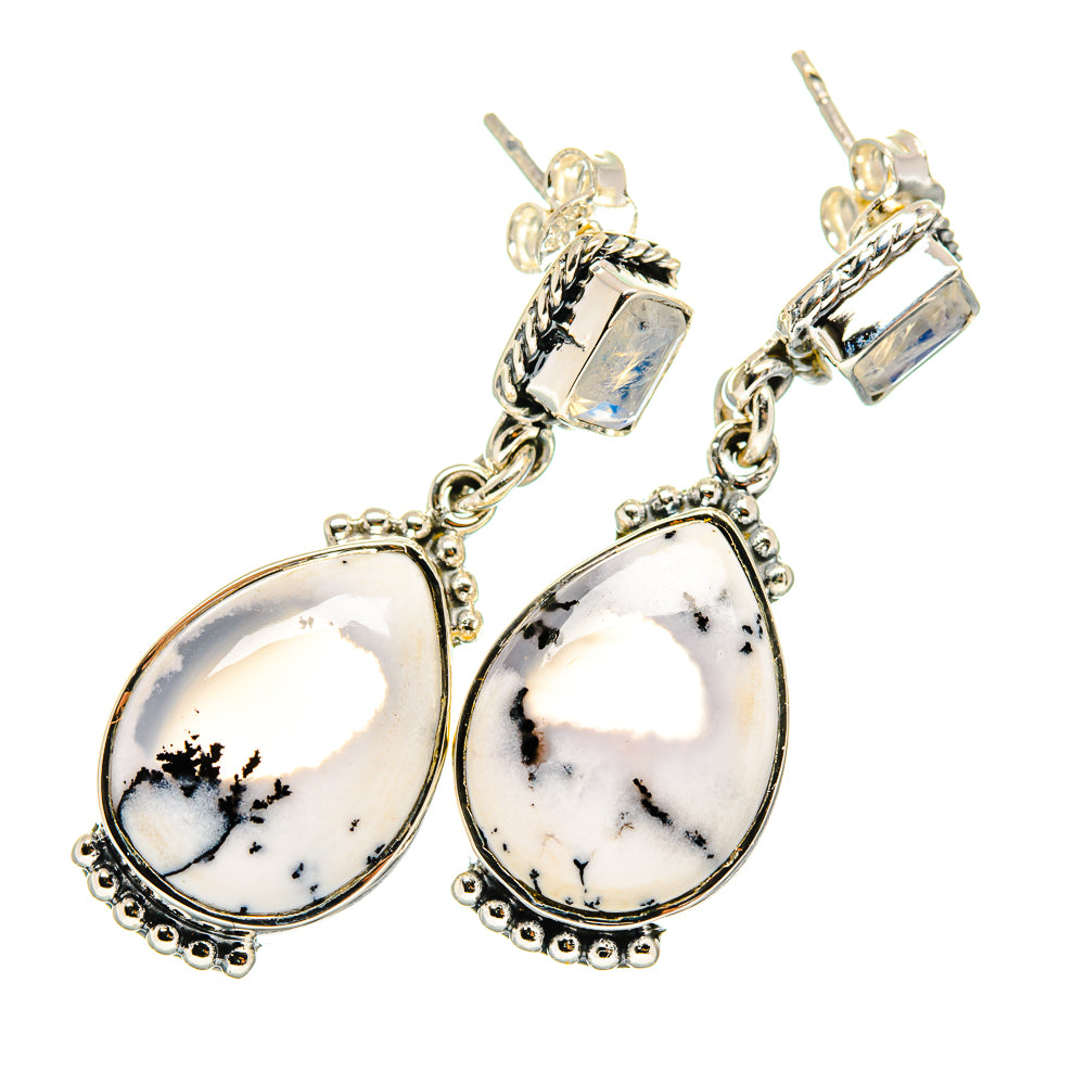 Dendritic Opal Earrings handcrafted by Anasilvercos - EARR420458