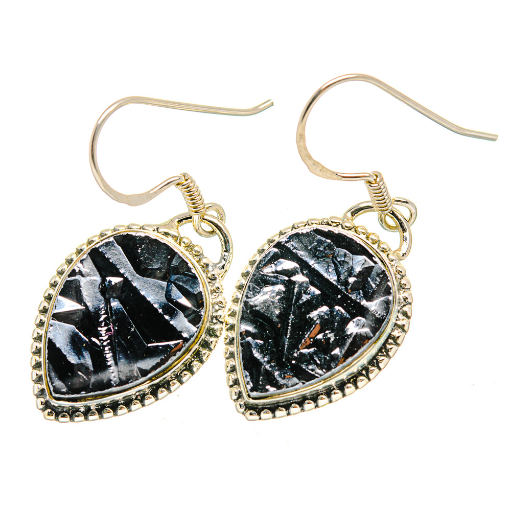 Shungite Earrings handcrafted by Anasilvercos - EARR420462