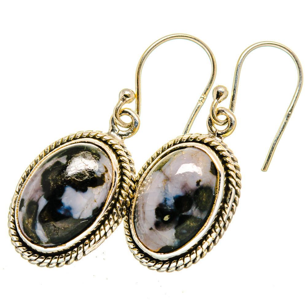Gabbro Stone Earrings handcrafted by Anasilvercos - EARR420463 - Photo 2