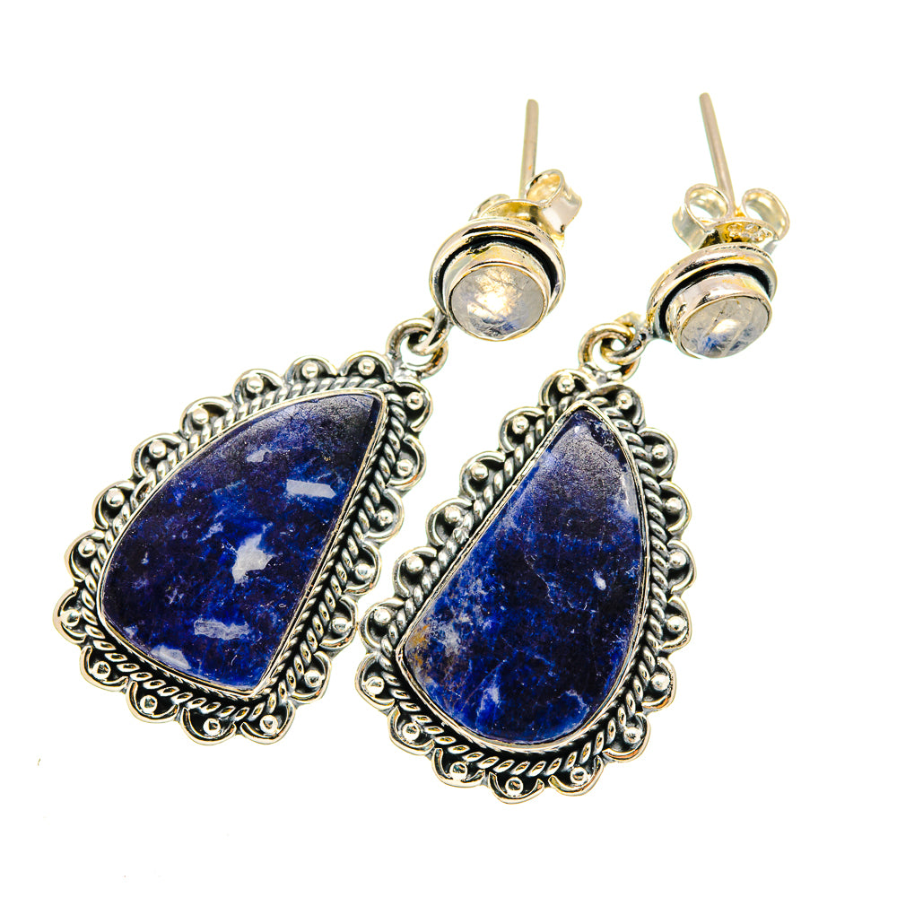 Sodalite Earrings handcrafted by Anasilvercos - EARR420489