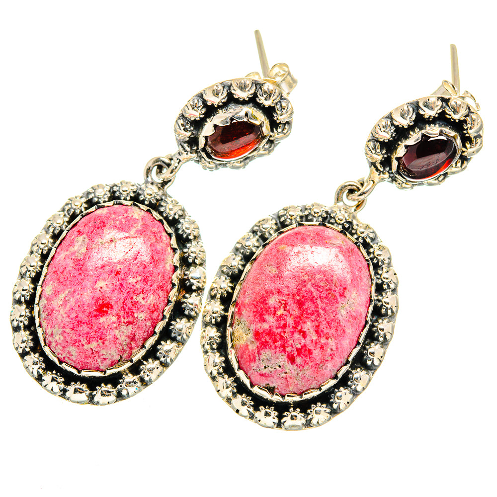 Thulite Earrings handcrafted by Anasilvercos - EARR420490