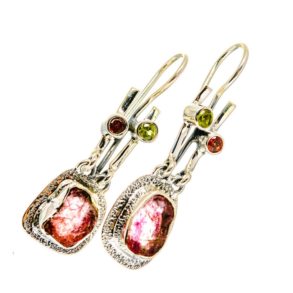 Pink Tourmaline Earrings handcrafted by Anasilvercos - EARR420493