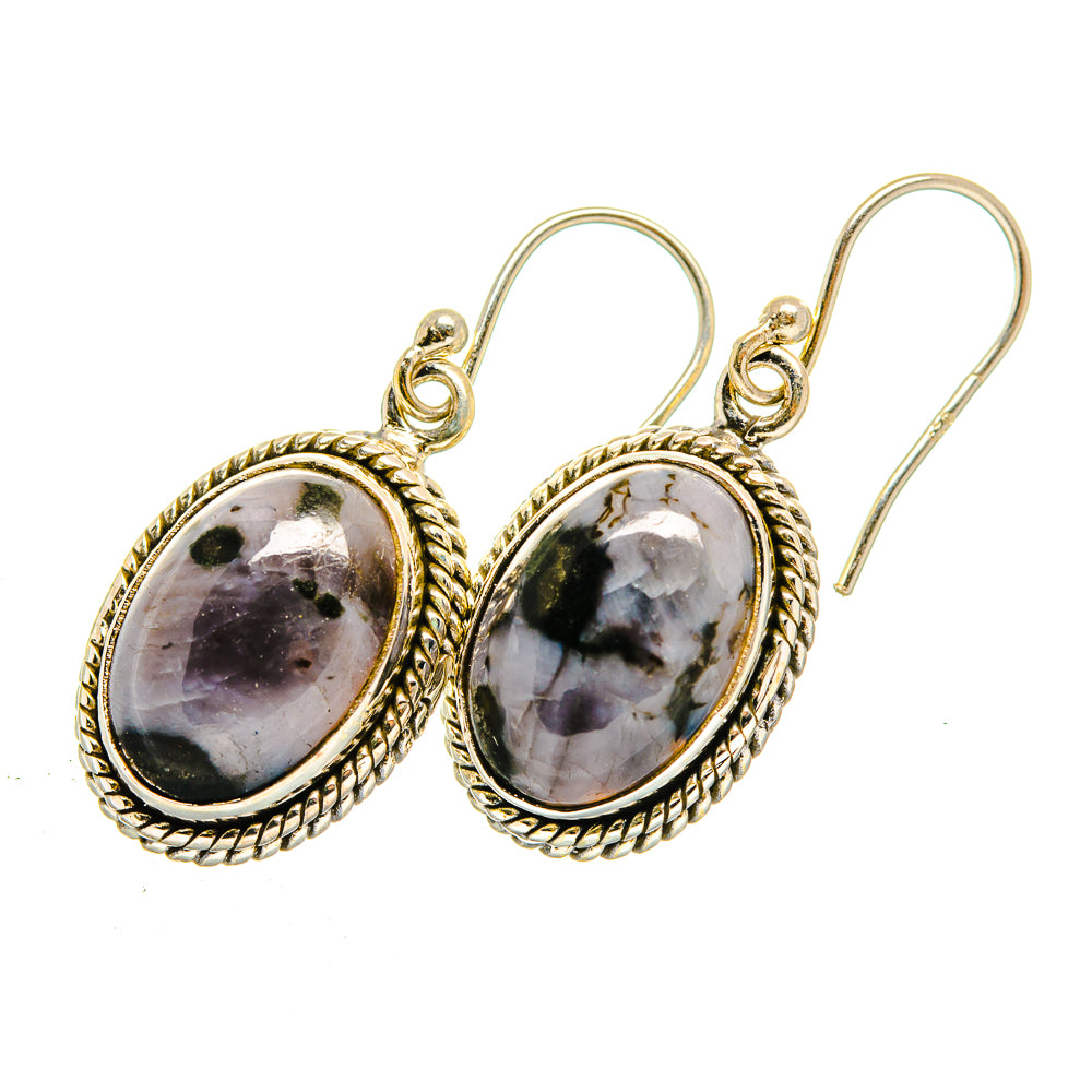 Gabbro Stone Earrings handcrafted by Anasilvercos - EARR420495 - Photo 2