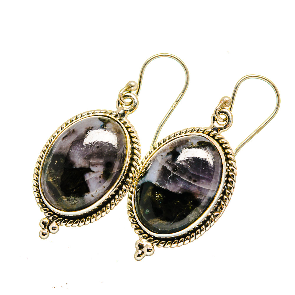 Gabbro Stone Earrings handcrafted by Anasilvercos - EARR420505
