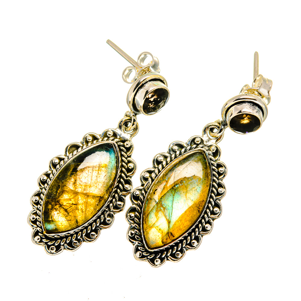 Labradorite Earrings handcrafted by Anasilvercos - EARR420508